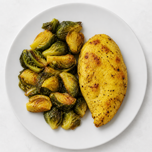 Chicken with Roasted Brussels Sprouts