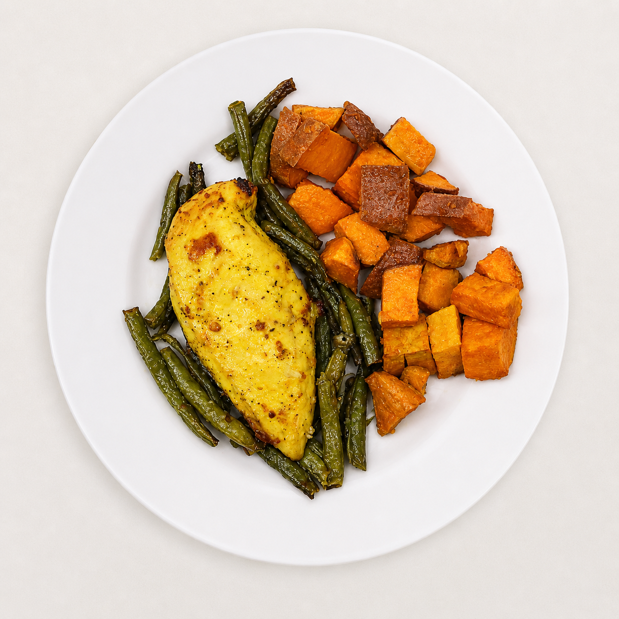 Chicken with Sweet Potato & Green Beans