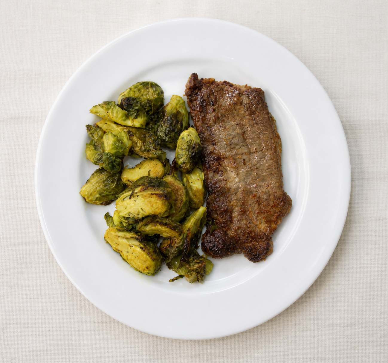 Steak and Brussels Sprouts