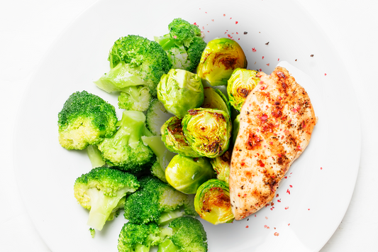 Chicken with Roasted Brussels Sprouts