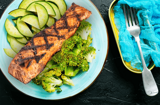 Salmon with Broccoli & Zucchini